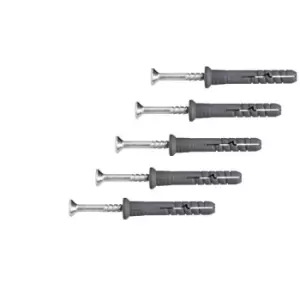 Image of Universal Hammer Wall Plugs For Window Door Frame Concrete Brick Diy - Size 8x160mm - Pack of 100