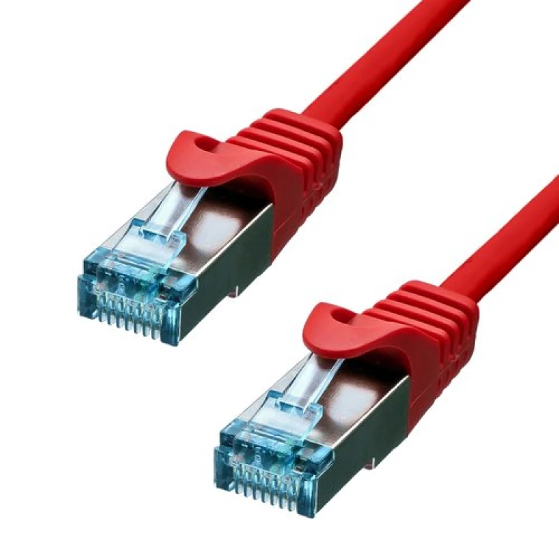 Image of ProXtend CAT6A S/FTP CU LSZH Ethernet Cable Red 75CM