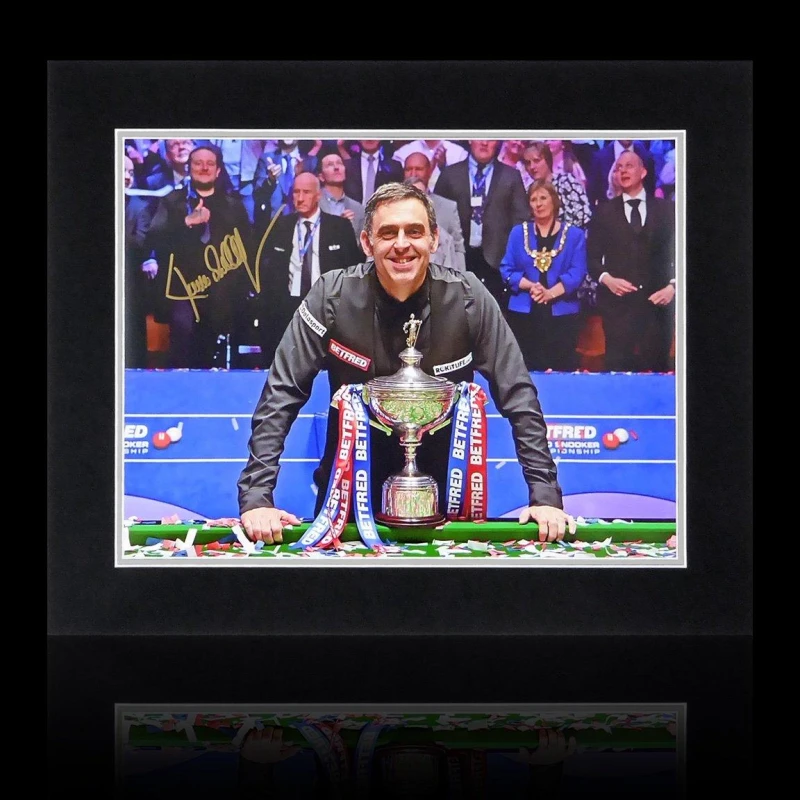 Image of The Fan Cave Ronnie OSullivan Signed World Champion 2022 Image - Blue Unisex 550mm x 45