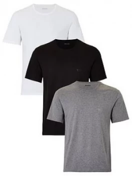 Image of Hugo Boss 3 Pack Core T-Shirts Black/White/Grey Size 2XL Men