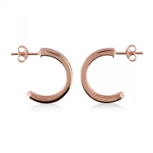 Image of Ladies Radley Rose Gold Plated Sterling Silver Love Radley Earrings