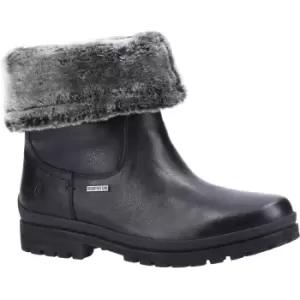 Image of Hush Puppies Womens Alice Slip On Leather Mid Height Boots UK Size 7 (EU 41)