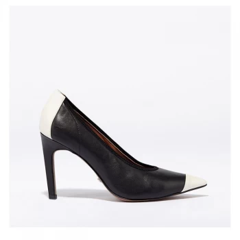 Image of Reiss Lowri Court Shoes - Black Mix