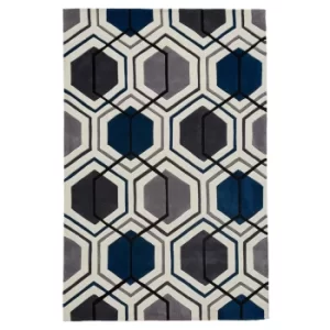 Image of Hong Kong 7526 Rug Blue/Grey