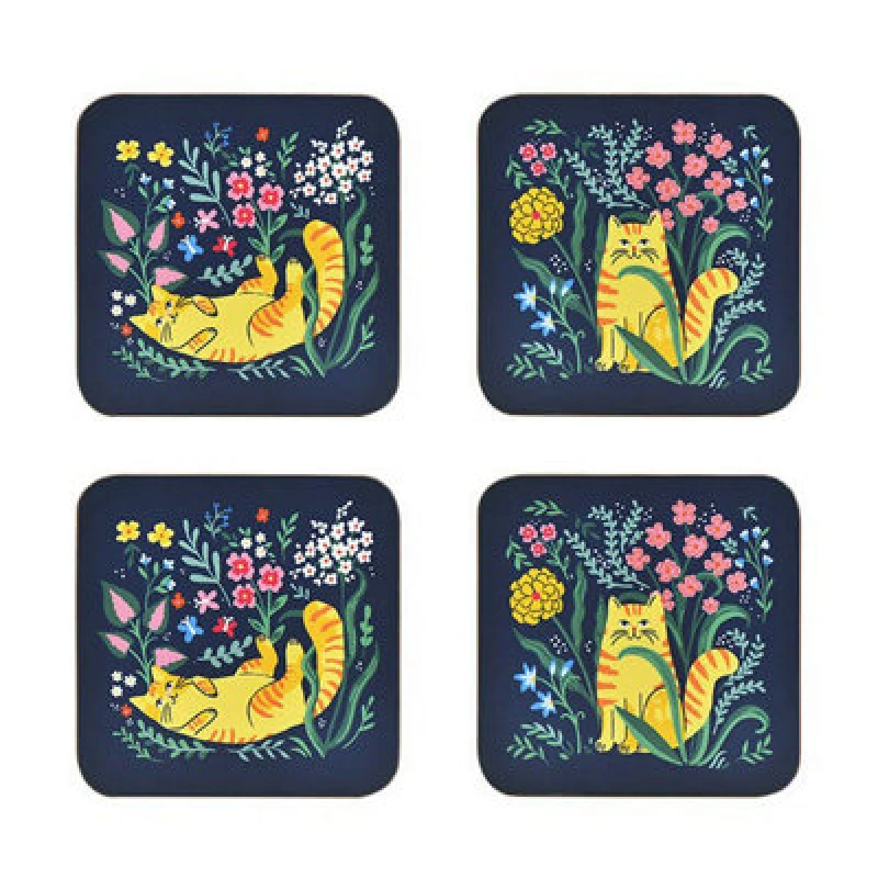 Image of Ulster Weavers Marmalade Meadow Set Of 4 Coasters