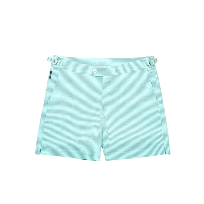 Image of Swim shorts The Resort Co Seersucker Turquoise Male 38