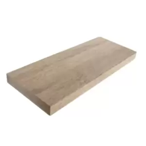 Image of Trent 50cm wide narrow floating shelf kit - oak effect