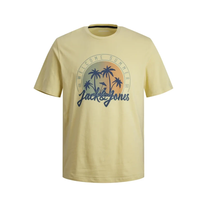 Image of jack & jones T-Shirt round neck child Jack & Jones Summer SMU Vibe Jaune Male 14 ans