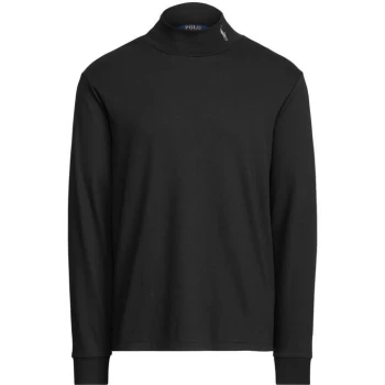 Image of Polo Ralph Lauren High Neck t Shirt - Black