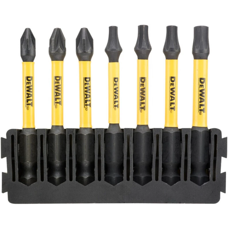 Image of DEWALT 7 Piece FlexTorq Pozi and Torx Screwdriver Bit Bar Set DT70823