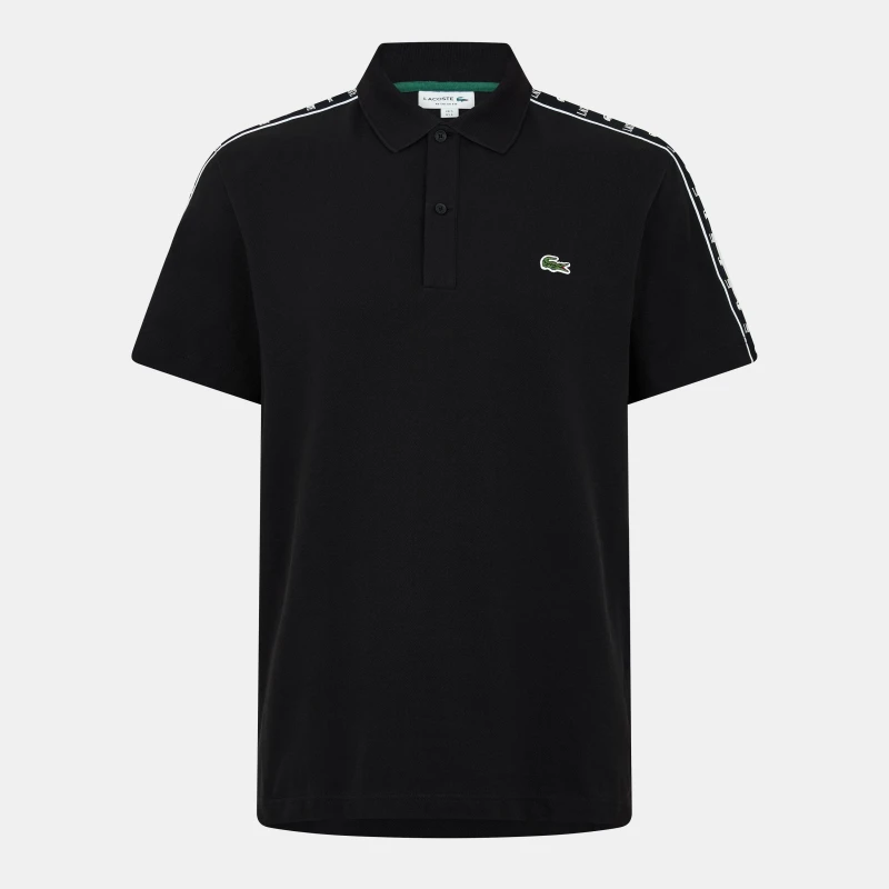 Image of Lacoste Mini Pique Polo Shirt Black male XS