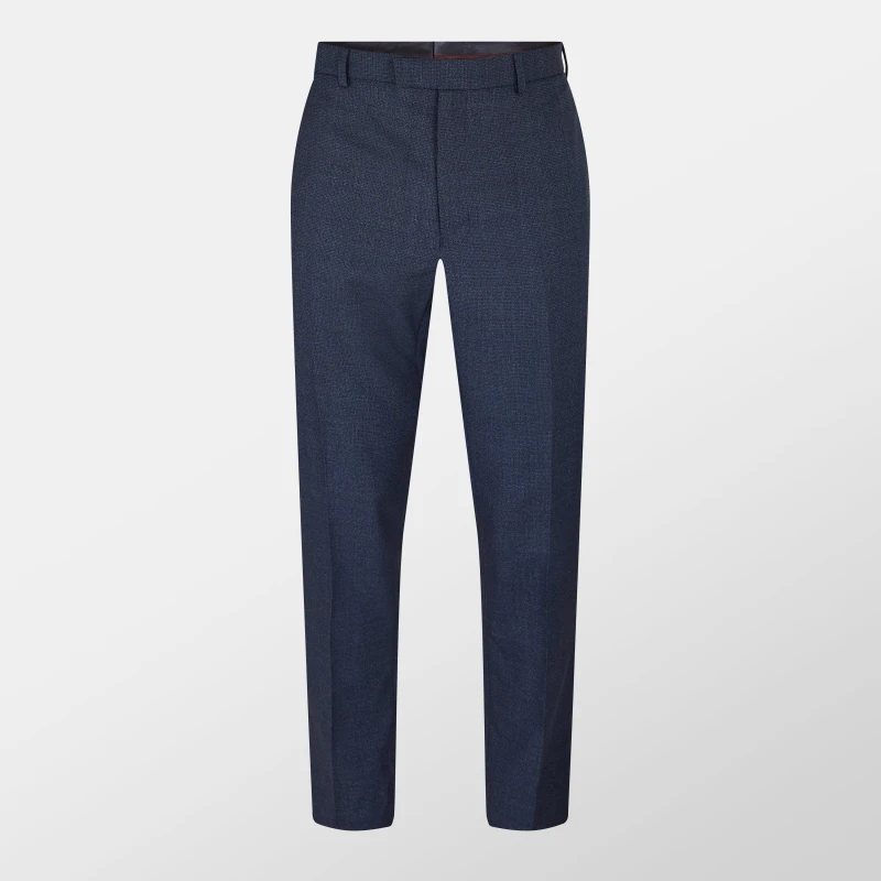 Image of Ted Baker Mens Navy Fleck Suit Trousers Navy male 44W R
