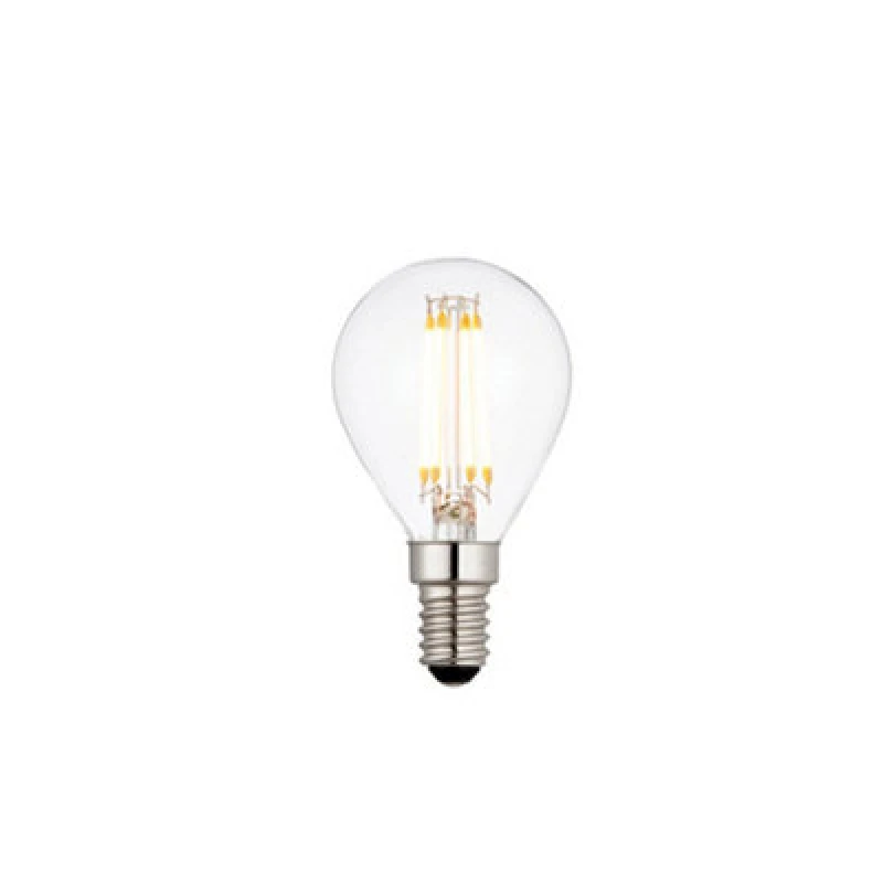 Image of Loops LED Filament Lamp Bulb 4W Golf Shaped E14 LED Clear Glass 2700k Warm White White
