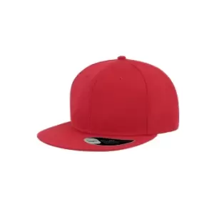 Image of Atlantis Flat Visor 5 Panel Cap (One Size) (Red)