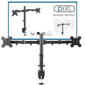 Image of piXL Double Monitor Arm Desk Mount
