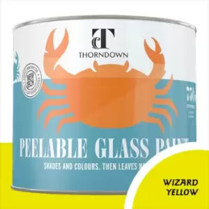 Image of Thorndown Wizard Yellow Peelable Glass Paint 150ml - Translucent