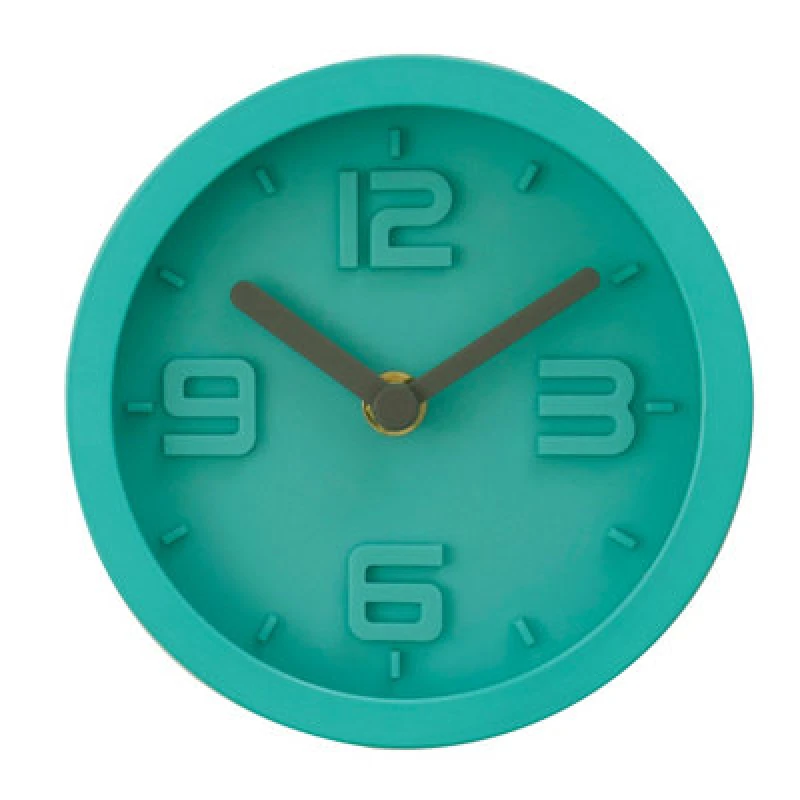 Image of Premier Housewares Interiors by Premier Elko Embossed Wall Clock Green