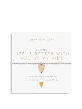 Image of Joma Jewellery A LITTLE LIFE IS BETTER WITH YOU BY MY SIDE BRACELET, Silver, Women