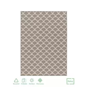 Image of Relay Recycled Indoor/Outdoor Rug - Dark Natural - 200x290cm