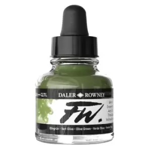 Image of Daler-Rowney FW Artists Acrylic Ink 29.5ml Olive Green
