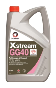Image of Xstream GG40 Antifreeze & Coolant - Ready To Use - 5 Litre XSGG40M5L COMMA