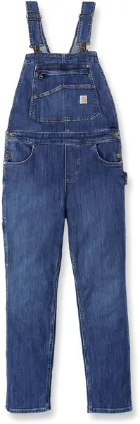 Image of Carhartt Rugged Flex Relaxed Fit Denim Ladies Coverall, blue, Size M for Women