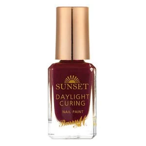Image of Barry M Sunset Nail Paint - Plum on Baby Light My Fire Red