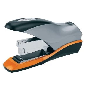 Image of Rexel Optima 70 Low Force Heavy Duty Stapler Silver Black Orange