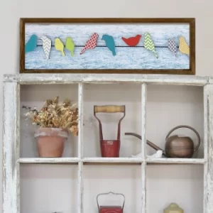 Image of KZM410 Multicolor Decorative Framed MDF Painting