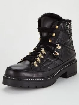 Image of KURT GEIGER LONDON Roman Snow Boots - Black, Size 3, Women