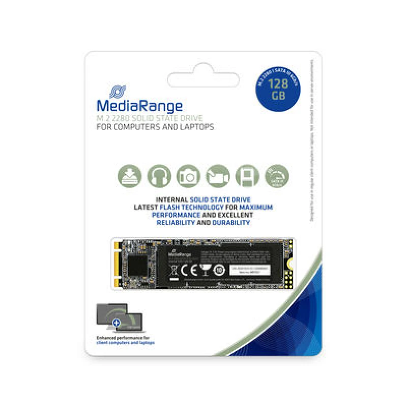 Image of MediaRange MR1021 internal solid state drive M.2 128GB Serial ATA III