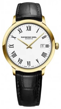 Image of Raymond Weil Mens Toccata Classic PVD Gold Case White Watch