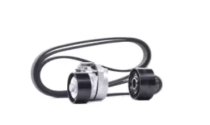 Image of SNR V-ribbed belt set KA859.29 Serpentine belt kit,Auxiliary belt kit FORD,PEUGEOT,CITROEN,Fiesta Mk5 Schragheck (JH1, JD1, JH3, JD3),FUSION (JU_)