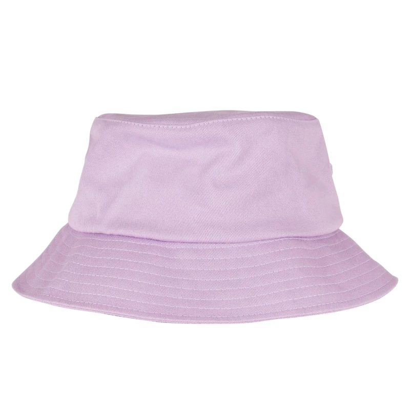 Image of Flexfit by Yupoong Mens Cotton Twill Bucket Hat in Lilac Lilac Male One Size