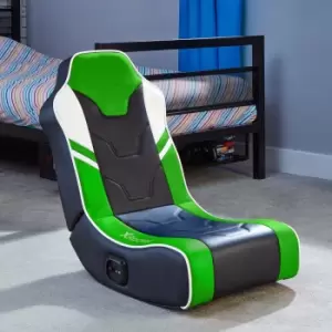 Image of X Rocker Shadow 2.0 Floor Rocker Gaming Chair - Green