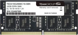Image of TeamGroup Elite 16GB (1x 16GB) 2666MHz Sodimm DDR4 Ram
