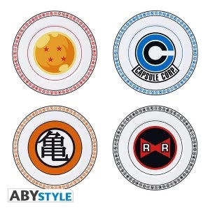 Image of Dragon Ball - Emblems Set Of 4 Plates
