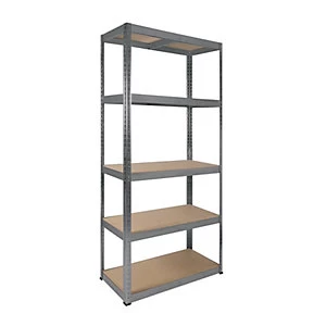 Image of Rb Boss 5 Tier Wood Shelving Kit - 1800 x 900 x 400mm 250kg Udl