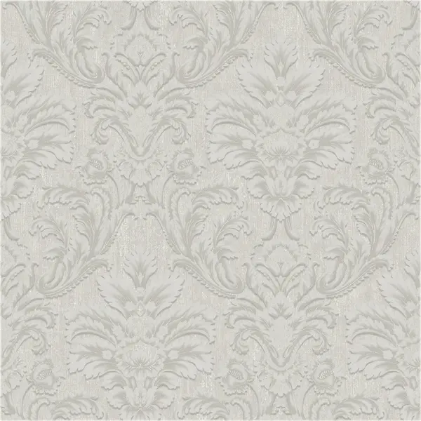 Image of Grandeco Atessa Luxury Embossed Damask Wallpaper Ivory