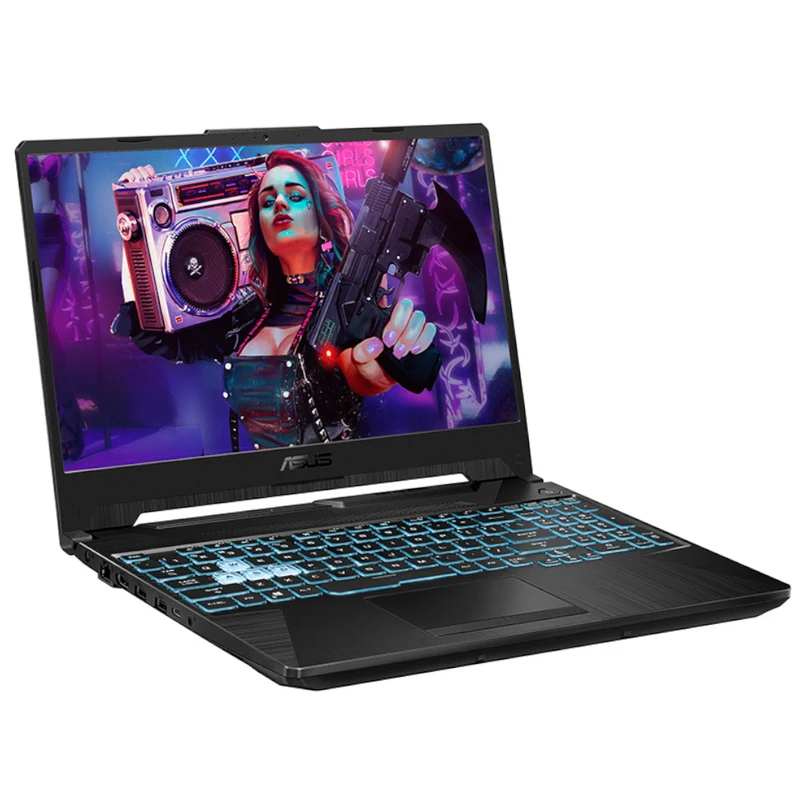 Image of Asus ASUS TUF Gaming A17 FA706NF Laptop, AMD Ryzen 5 7535HS, 16GB RAM, 512GB SSD, 17.3" Full HD 144Hz, NVIDIA GeForce RTX 2050, Windows 11 Home, Black