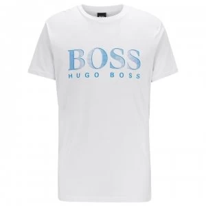 Image of Hugo Boss Classic Logo Swim UV T-Shirt White Size M Men