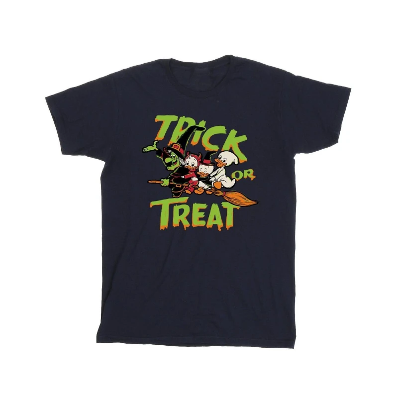 Image of Disney Men Trick Or Treat Cotton T-Shirt in Navy Size: Small Navy S Male 5063376670586