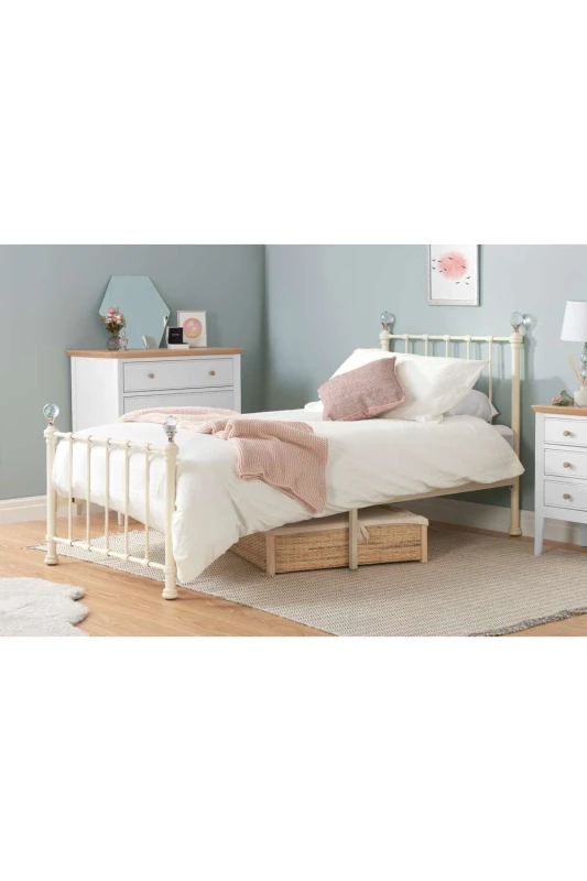 Image of Birlea Jessica Bed in Cream Size: Single Cream Unisex Single