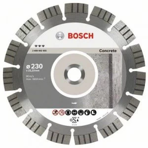 Image of Diamond cut-off wheel best for concrete, 125x22.23 x 2.2 x 12mm Bosch Accessories 2608602652 Diameter 125mm Inside diameter 22.23mm