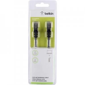 Image of Belkin RJ45 Network cable, patch cable CAT 6 S/FTP 2m Black incl. detent