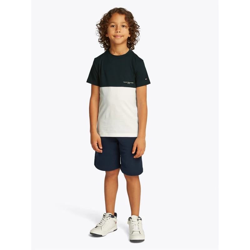 Image of Tommy Hilfiger Kids Mini Corp Colourblock Set Night Navy C1G male 4Y