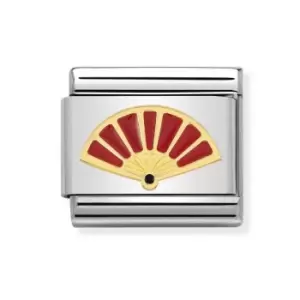 Image of Nomination Classic Gold Fan Charm