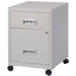 Image of Pierre Henry Combi Filing Cabinet 2 Drawer - Grey
