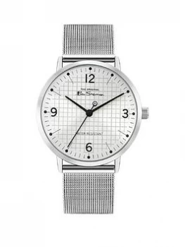 Image of Ben Sherman Blush Dial Stainless Steel Mesh Strap Mens Watch, One Colour, Men