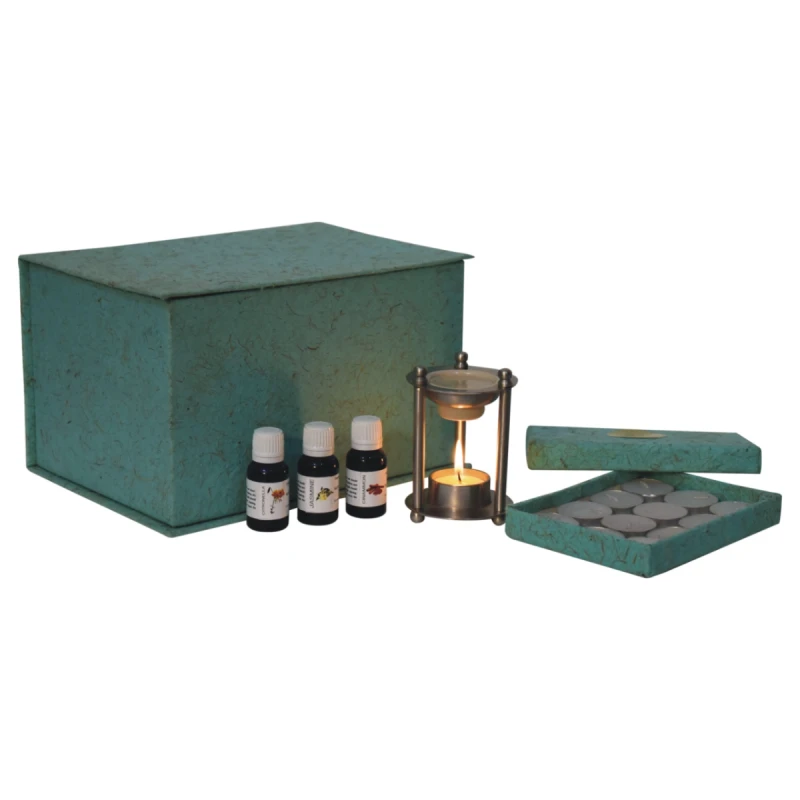 Image of Artisan Furniture Artisan Furniture Nickle Oil Burner Set (Summer)